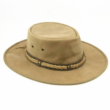 Suede Leather Hat